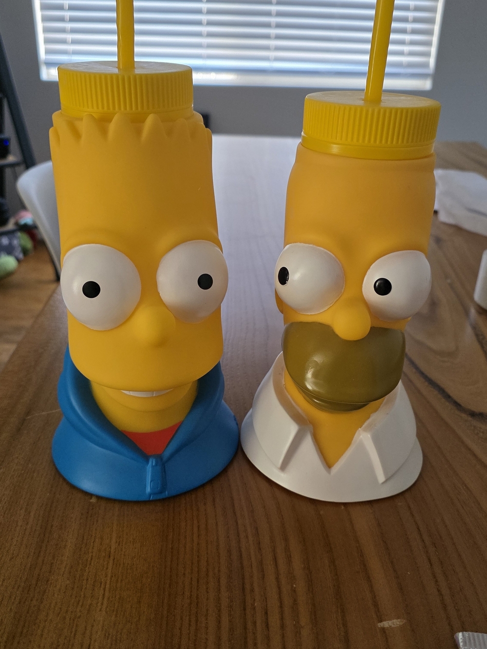 The Simpsons Homer & Bart Yellow Character Drink Tumbler Set